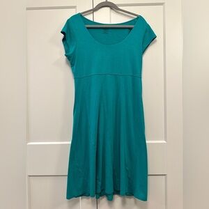 Toad&Co Kelly green scoop neck dress